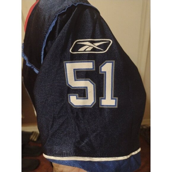 Paul Posluszny #51 Buffalo Bills NFL Reebok Blue Jersey Youth Size Large L 14-16 - Picture 5 of 11